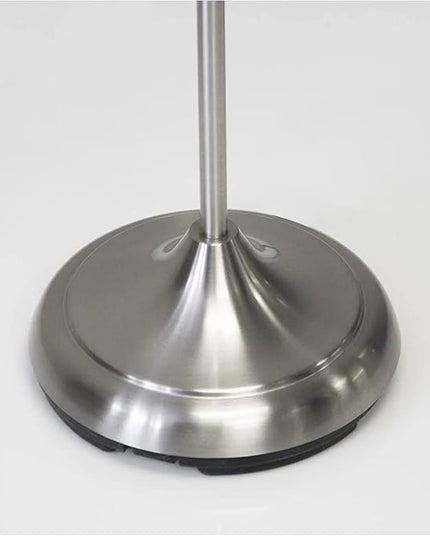 Adesso 7205-22 Multi-White Shade Floor Lamp, Adjustable Gooseneck Arms, Silver - LeafyLoom