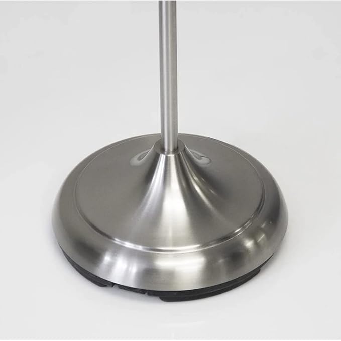 Adesso 7205-22 Multi-White Shade Floor Lamp, Adjustable Gooseneck Arms, Silver - LeafyLoom