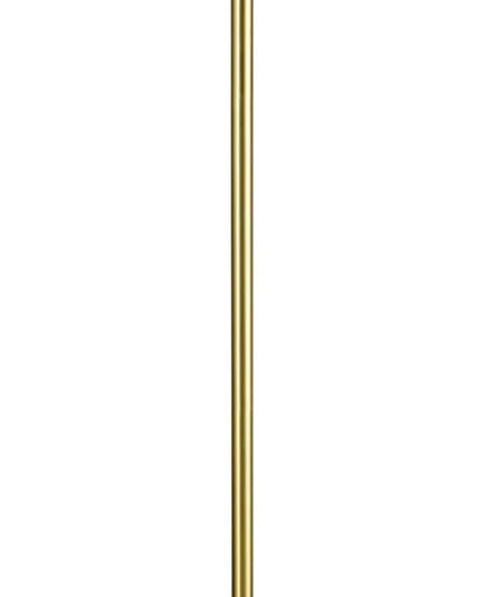 Globe Electric 61000060 60" Floor Lamp, Matte Brass Finish, Beige Linen Shade, Weighted Base, On/Off Rotary Switch on Socket, Reading Lamp, Home Office Accessories, Home Improvement - LeafyLoom