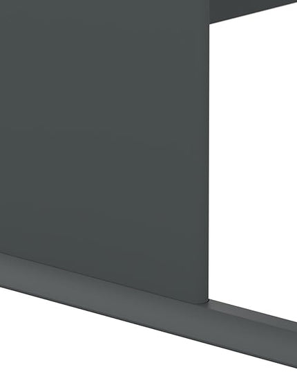 Bush Business Furniture Series A 36W Desk in Natural Cherry and Slate - LeafyLoom