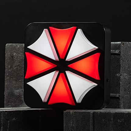 Numskull Resident Evil Umbrella Corp Lamp Wall Light - Ambient Lighting Gaming Accessory for Bedroom, Home, Study, Office, Work - Official Resident Evil Merchandise - LeafyLoom