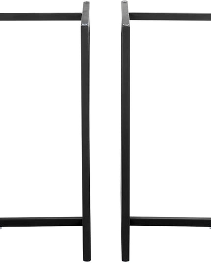 Glass Top Dining Table, Round, Black - LeafyLoom