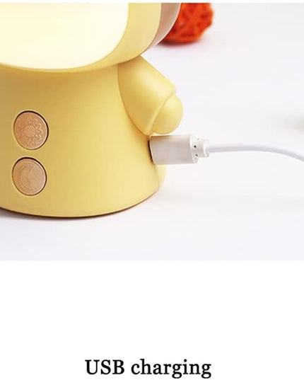 Cartoon Led Desk Lamp Kids Learning Folding Fun Cute Rechargeable Eye Protection Children Reading Night Light Bedside Gradient Colour - LeafyLoom