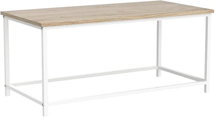 SAYGOER Coffee Table Simple Modern Coffee Tables Open Design Rectangular Minimalist Center Table for Living Room Home Office, Easy Assembly, 39.37 x 19.69 x 17.72, OAK White - LeafyLoom