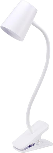 Bostitch Office Adjustable LED Clamp Light, Compact Design, Flexible Neck, Flicker Free, Suction Cups for Stable Installation, White (LED2103) - LeafyLoom