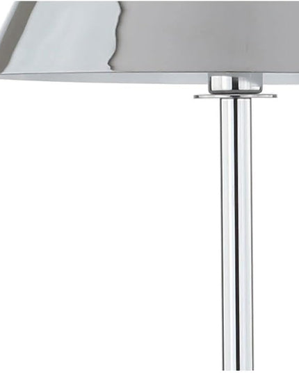 JONATHAN Y JYL6005A Roxy 60" Metal LED Floor Lamp, Contemporary, Modern, Transitional, Office, Living Room, Family Room, Dining Room, Bedroom, Hallway, Foyer, Chrome - LeafyLoom