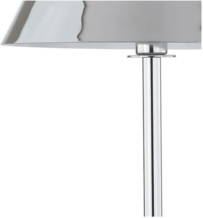 JONATHAN Y JYL6005A Roxy 60" Metal LED Floor Lamp, Contemporary, Modern, Transitional, Office, Living Room, Family Room, Dining Room, Bedroom, Hallway, Foyer, Chrome - LeafyLoom