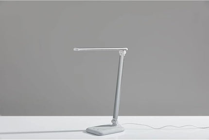 Adesso SL4903-02 Simplee Lennox LED Multi-Function Desk Lamp, Smart, 5 Color Temperature Modes, Improved Wellness and Circadian Rhythm, Dimmer Touch Switch, Reduced Eye Strain, 5ft, White - LeafyLoom