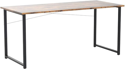 Coleshome 63 Inch Computer Desk, Modern Simple Style Desk for Home Office, Study Student Writing Desk, Vintage - LeafyLoom