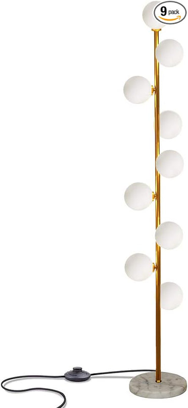 Hsyile Lighting KU300198 Cozy Elegant Modern Creative Floor Lamp for Living Room,Bedroom,Office,9 Lights - LeafyLoom