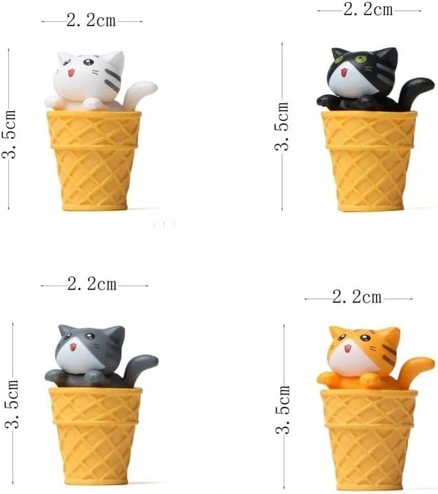 Cute and Compact Office Desk Decorations Cat in Eggshell Desk Ornament Shelf Decor Home Decor Bookshelf Decorative Objects Tabletop Decor - LeafyLoom