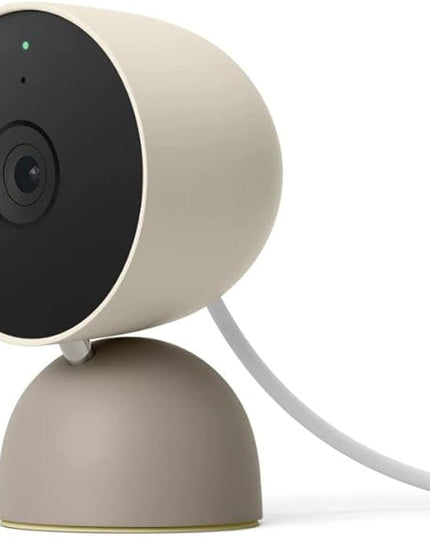 Google Nest Security Cam (Wired) - 2nd Generation - Linen, 1080p, Motion Only GoogleLLC