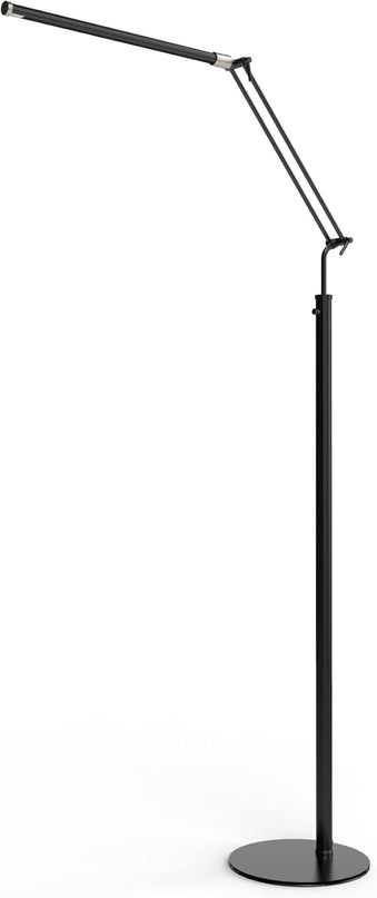 Cocoweb High Powered, dimmable, LED Floor Lamp - FLED-GPS (Satin Nickel) - LeafyLoom