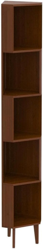 5-Bookcase Industrial Cube Shelf Corner Bookshelf Display Storage Tall Multifunctional Stand for Home Office Living Room Decoration… - LeafyLoom