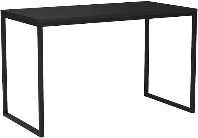 ZINUS Jennifer 47 Inch Black Frame / Computer Workstation / Office Desk / Easy Assembly, Deep Espresso - LeafyLoom