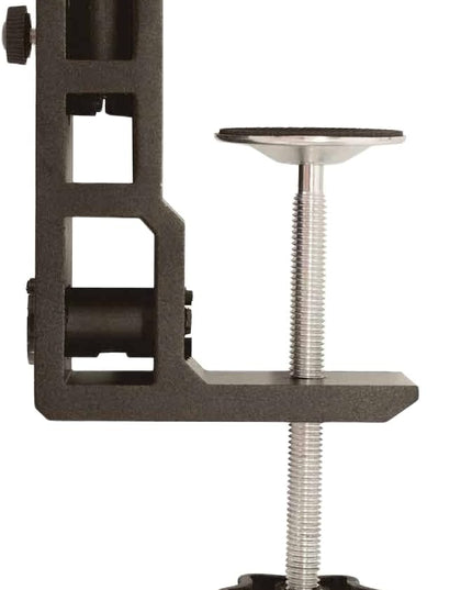 Replacement Heavy Duty C Clamp for 1/2” Base Magnifying Lamp,Desk Lamp,Swing Arm Lamp,Phone I pad Mount,Tablet Mic Holder,Table Mount Clamp for Microphone Stand Mic Boom Arm (G2 BLACK) - LeafyLoom