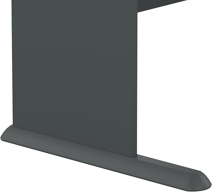 Bush Business Furniture Series A 36W Small Desk in White Spectrum and Slate, Compact Computer Table for Home or Professional Office - LeafyLoom