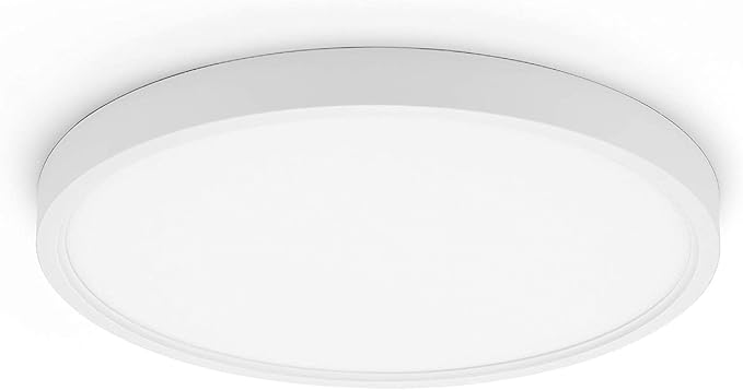 TALOYA 18 Inch Flush Mount Light Fixture Led,Compatible with Alexa Google Assistant Smart Life App,Sleek Round Ceiling Fixture,36+4W Main Light and RGB Night Light Adjustable,Enabled by 2.4G Wi-Fi Taloya