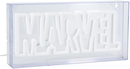 Paladone Marvel LED Neon Logo Light Sign - Wall Mountable or Free Standing - Offially Licensed Marvel Room Decor & Gift - LeafyLoom