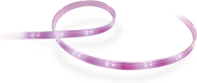 Philips Hue Indoor 6-Foot Smart LED Light Strip Plus Base Kit - Color-Changing Single Color Effect - 1 Pack - Control with Hue App - Works with Alexa, Google Assistant and Apple HomeKit PhilipsHue