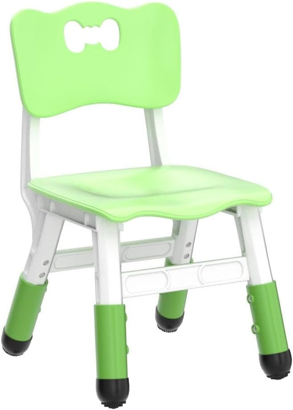 Adjustable Kid Chairs Indoor 3 Level Adjustable Suitable for Children Age 2-6. Maximum Load-Bearing 220LBS Suitable for Family Classroom and Nursery Child Seat Set (2-Pack-Green) - LeafyLoom