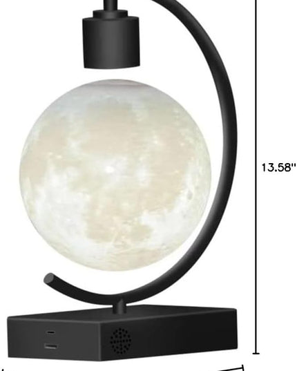 Levitating Moon Lamp with Cool Bluetooth Speaker and 3D-printed Floating Moon Ideal Gift for Friends Families on Holiday - LeafyLoom