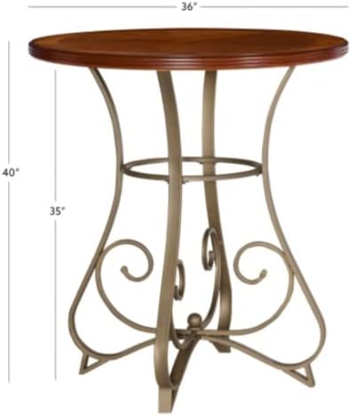 Powell 3-Pc. Hamilton Pub Set, Medium Cherry - LeafyLoom