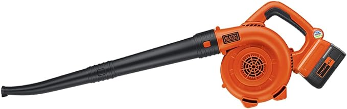 BLACK+DECKER 40V MAX Cordless Blower, Hard Surface Sweeper, Variable Speed Up To 120 MPH, with Battery and Charger (LSW36) - LeafyLoom