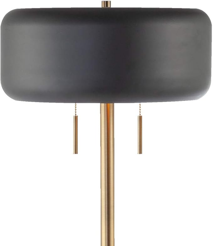Globe Electric 67346 Novogratz x Globe Floor Lamp, Dark Gray - LeafyLoom
