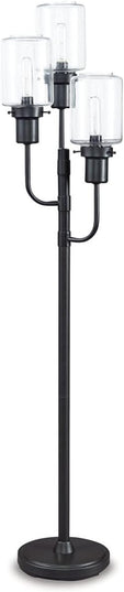 Signature Design by Ashley L207171 Jaak Floor Lamp, 13" x 13" x 59.75", Bronze Finish - LeafyLoom