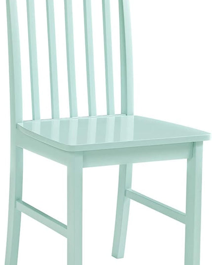 Walker Edison Modern Color Dining Room Table and Chair Set Small Space Living Kitchen, Dining Set, 48 Inch, 4 Person, White and Sage Green - LeafyLoom