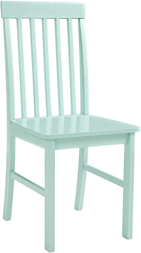 Walker Edison Modern Color Dining Room Table and Chair Set Small Space Living Kitchen, Dining Set, 48 Inch, 4 Person, White and Sage Green - LeafyLoom