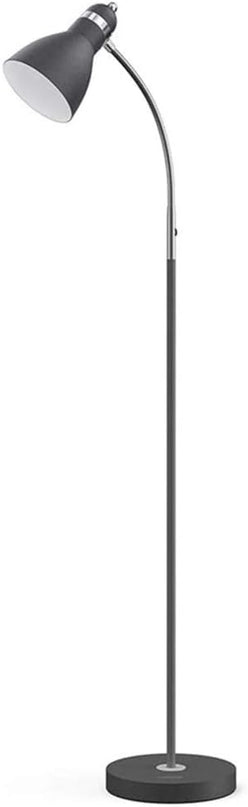 LEPOWER Floor Lamp, Metal Standing Lamp with Adjustable Gooseneck, Heavy Metal Base, Reading Pole Lamp for Office, Black Floor Lamps for Bedroom, Living Room - LeafyLoom