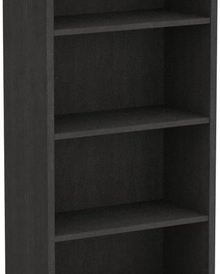 Sunon 4 Shelf Wood Bookcase Freestanding Display Shelf Adjustable Layers Bookshelf for Home Office Library Small Narrow Space (Grey, 4-Layers) - LeafyLoom
