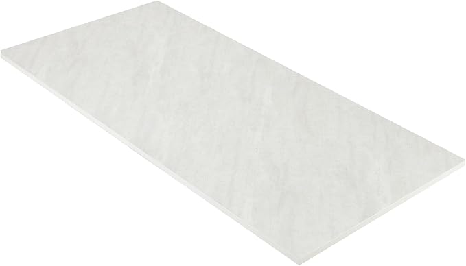 Kaboon Universal Tabletop 45.67"x23.62", Solid One-Piece Melamine Table Top, Double Desk L-Desk DIY, Home and Office,Sea Salt/White - LeafyLoom