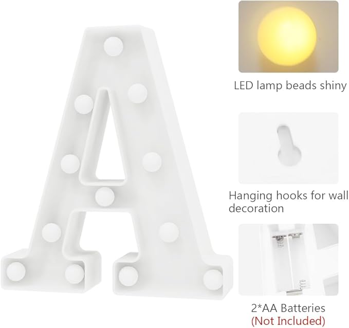 Marquee Light Up Letters Marquee Letters for Wall Decor Marry Me Light Up Letters Alphabet Letters Led Lights A Halloween Decorations Christmas Decorations Birthday Decorations Baby Shower Decorations - LeafyLoom