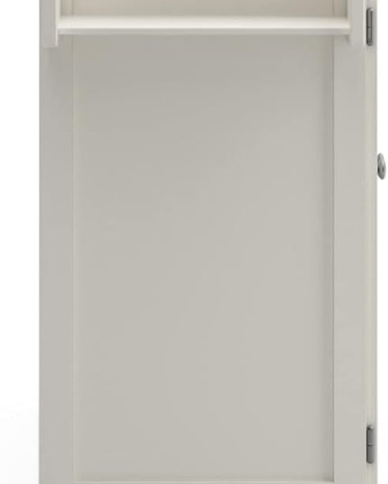 Homestyles Kitchen Cart with Stainless Steel Metal Top Rolling Mobile Kitchen Island with Storage and Towel Rack 54 Inch Width Off White - LeafyLoom