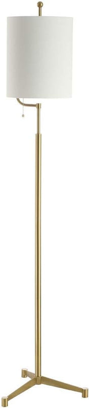 Safavieh FLL4063A Lighting Ezekiel Brass Gold 62-inch (LED Bulb Included) Floor Lamp - LeafyLoom