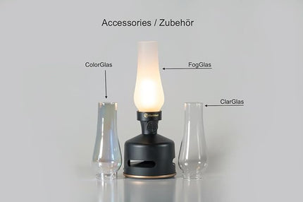 MoriMori design lamp with loudspeaker (pearl white) - LeafyLoom