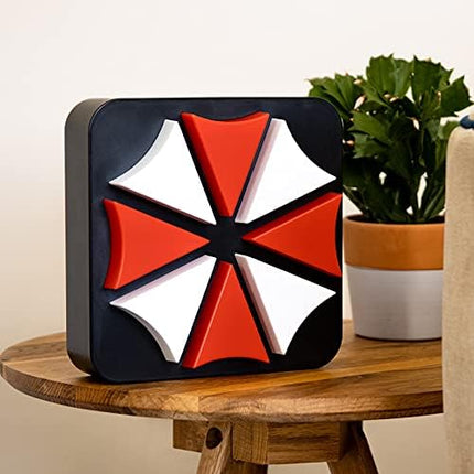 Numskull Resident Evil Umbrella Corp Lamp Wall Light - Ambient Lighting Gaming Accessory for Bedroom, Home, Study, Office, Work - Official Resident Evil Merchandise - LeafyLoom