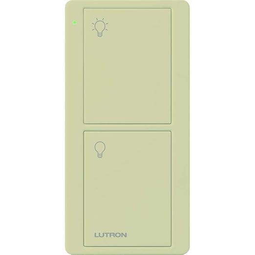 Lutron Pico Remote for Caseta Smart Switch, 2-Button Control , On/Off Control, For Table Top or Wallmount Use, PJ2-2B-GIV-L01, Ivory Lutron