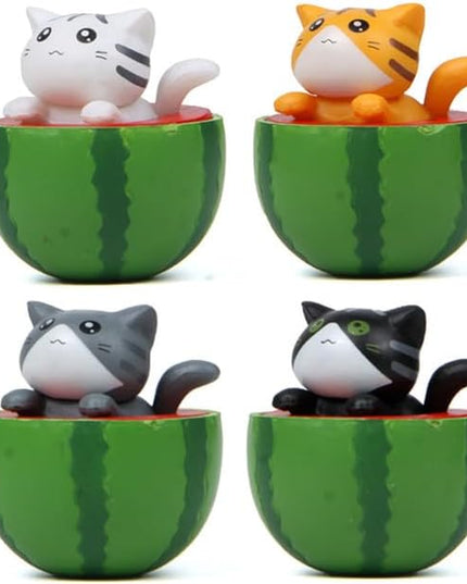 Cute and Compact Office Desk Decorations Cat in Eggshell Desk Ornament Shelf Decor Home Decor Bookshelf Decorative Objects Tabletop Decor - LeafyLoom