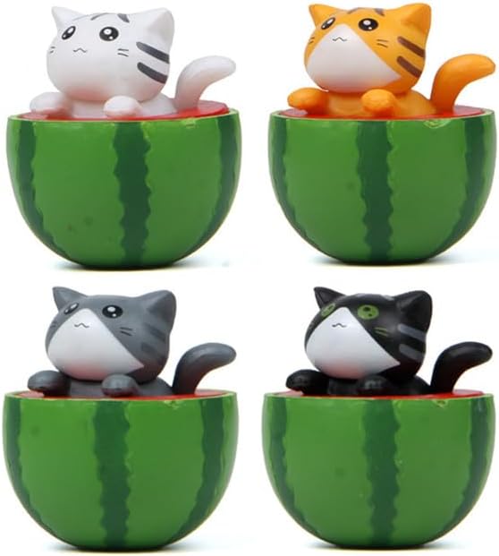 Cute and Compact Office Desk Decorations Cat in Eggshell Desk Ornament Shelf Decor Home Decor Bookshelf Decorative Objects Tabletop Decor - LeafyLoom