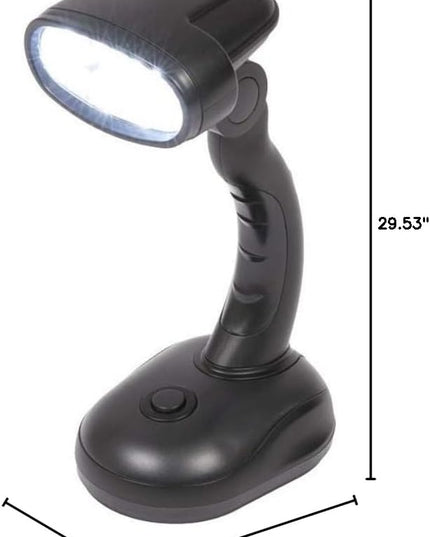 IdeaWorks ZB6173BLK Black S/2 LED Desk Lamps-Matte - LeafyLoom