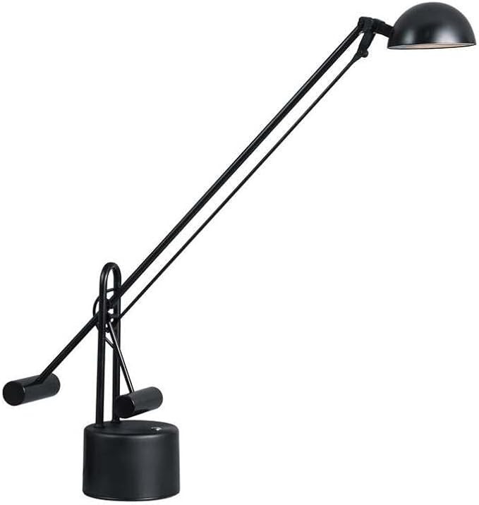 Lite Source LS-306BLK Halotech 29-Inch 8W LED Desk Lamp,Metal, Black - LeafyLoom