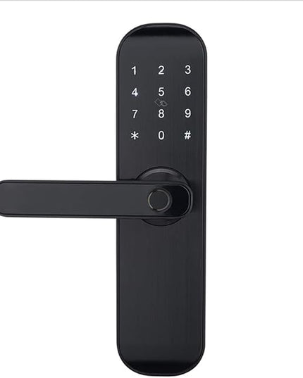 HAIFUAN M20 Bluetooth Digital Lock,Unlock with Fingerprints, Cards, Codes, App (Compatible with Alexa) (for Left Hand Doors Only) HAIFUAN