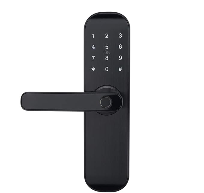 HAIFUAN M20 Bluetooth Digital Lock,Unlock with Fingerprints, Cards, Codes, App (Compatible with Alexa) (for Left Hand Doors Only) HAIFUAN