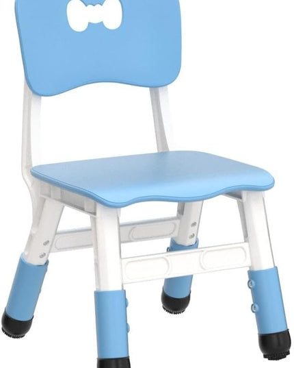 Adjustable Kid Chairs Indoor 3 Level Adjustable Suitable for Children Age 2-6. Maximum load-bearing 220LBS Suitable for Family Classroom and Nursery Child Seat Set (2-Pack-Blue) - LeafyLoom