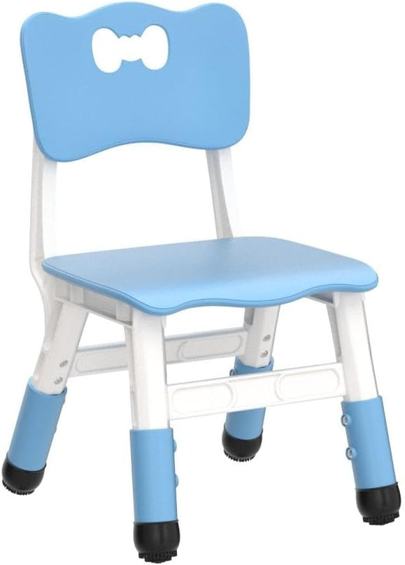 Adjustable Kid Chairs Indoor 3 Level Adjustable Suitable for Children Age 2-6. Maximum load-bearing 220LBS Suitable for Family Classroom and Nursery Child Seat Set (2-Pack-Blue) - LeafyLoom