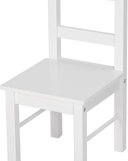 UTEX Child's Wooden Chair Pair for Play or Activity, Set of 2, White … - LeafyLoom